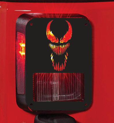 venom tail light cover pair