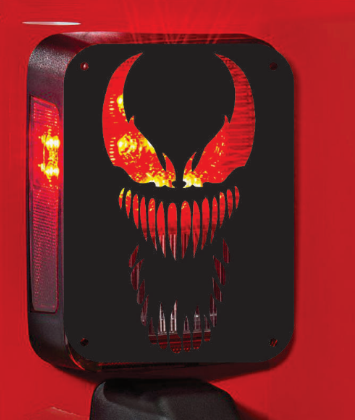 venom  tail light cover pair