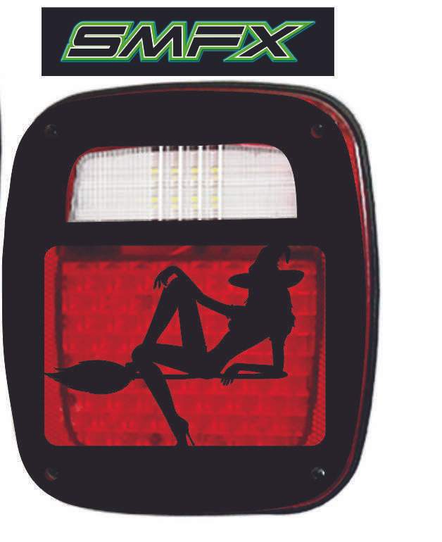 witch tail light cover pair