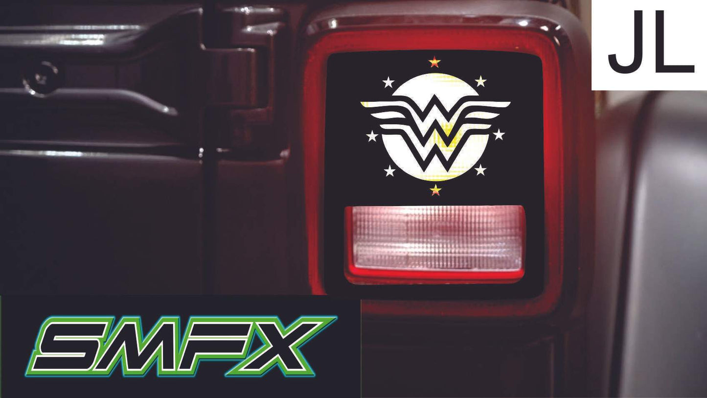 Wonder Woman tail light cover pair