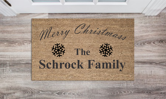 Family Monogram Personalized Doormat Custom Doormat Wedding Gift Housewarming Gift Closing Gift Welcome Doormat Front Door Mat Farmhouse Decor